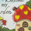 Garden Mushroom House Stepping Stone - Welcome to My Outdoor Decor