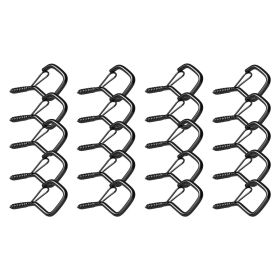 VEVOR 20 PCS Q-Hanger Hooks, 2.17 in Q Hanger String Light Hooks Outdoor, Heavy Duty Outdoor Screw Hooks with Security Buckle