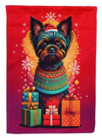 Affenpinscher Holiday Christmas Garden Flag Mailbox Flag Decorative Yard Flag Banner Outside Patio Artwork Yard Flower Beds, Garden Size, Multico