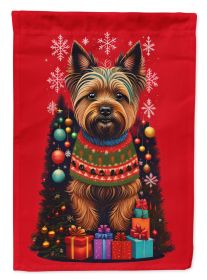 Cairn Terrier Holiday Christmas Garden Flag Mailbox Flag Decorative Yard Flag Banner Outside Patio Artwork Yard Flower Beds, Garden Size, Multico