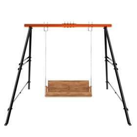 Swing Sets for Backyard, Outdoor Porch Swing Frame, Hammock Chair Stand Only, Max Load 550Lbs A-Frame Swing Stand, Swing Set for Patio, Playgroun