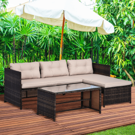 Pieces Patio Furniture Set