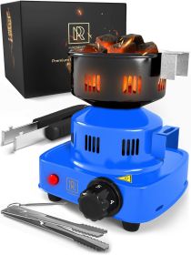 Premium Hookah Coal Burner Blue Burner for Hookah 450W FIRE Tower Multipurpose Electric Stove for Hookah coals Burner for Shisha Free Hookah Tong